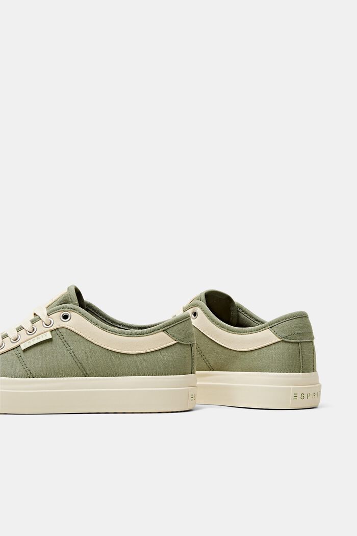 Sneakers med platåsula, KHAKI GREEN, detail image number 4