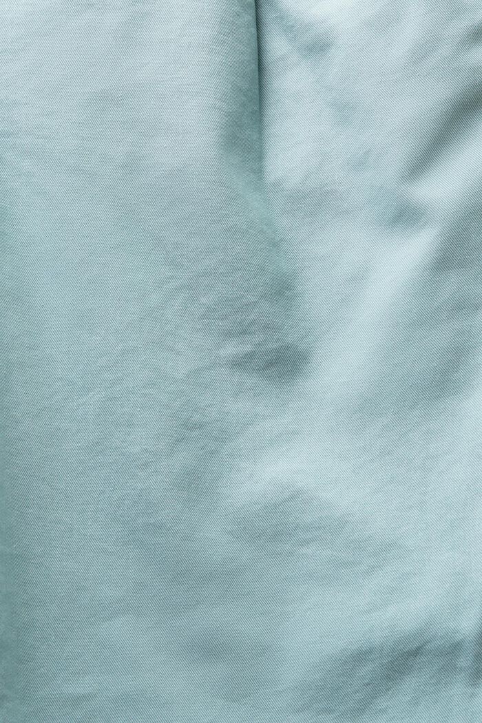Chinosbyxa med skärp, LIGHT GREEN BLUE, detail image number 6