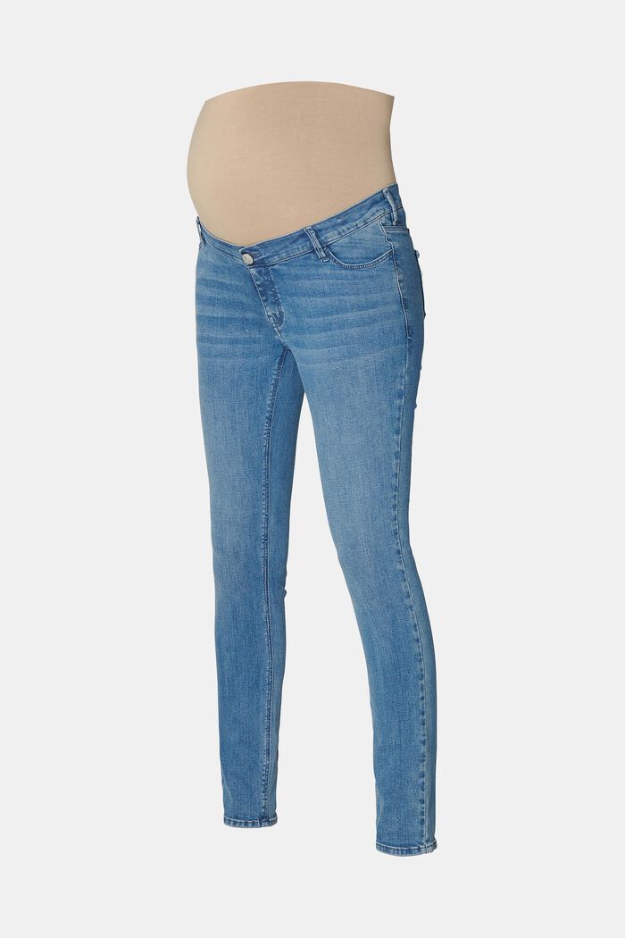 MATERNITY Jeans med linning över magen, BLUE MEDIUM WASHED, detail image number 5