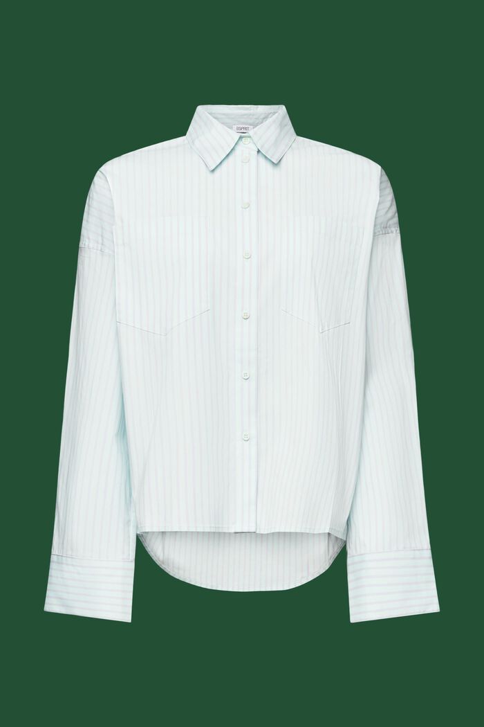 Randig button down-skjorta, MINT/LAVENDER, detail image number 6
