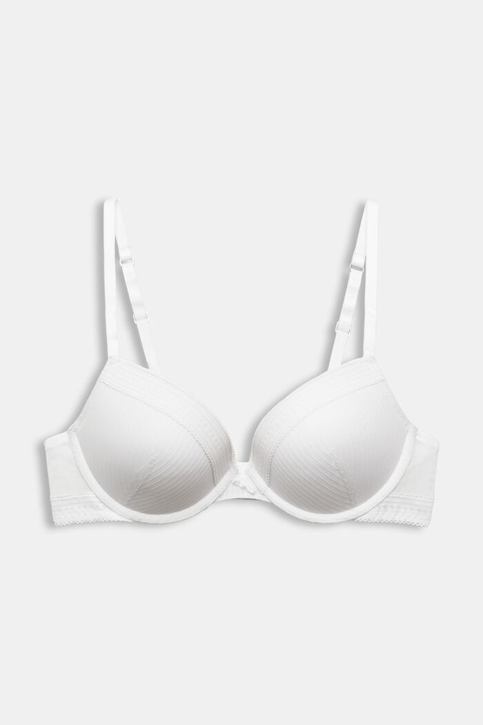 Bygel-bh med push-up, WHITE, overview
