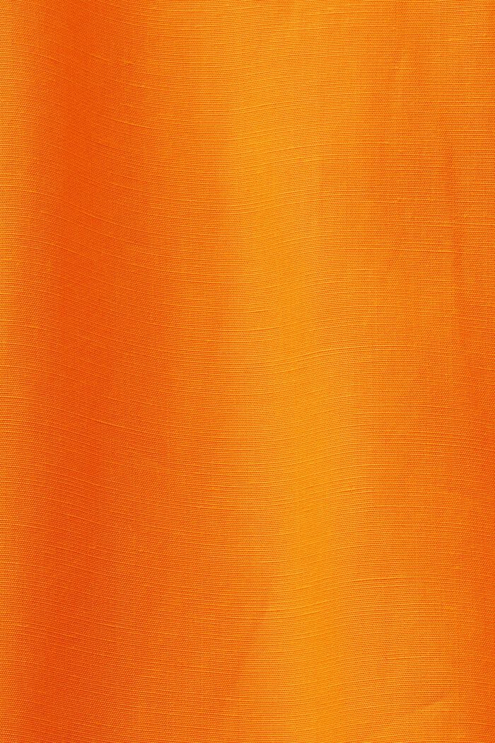 Skjortblus i oversizemodell, BRIGHT ORANGE, detail image number 5