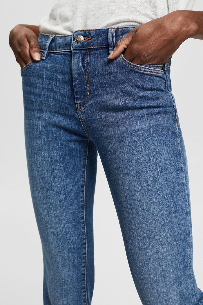 Bootcut-jeans i ekobomull, BLUE MEDIUM WASHED, detail image number 0