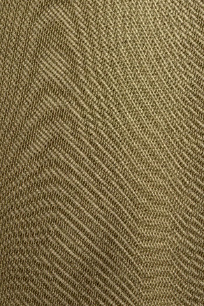 Sweatbyxa i bomullsfleece med logo, OLIVE, detail image number 5