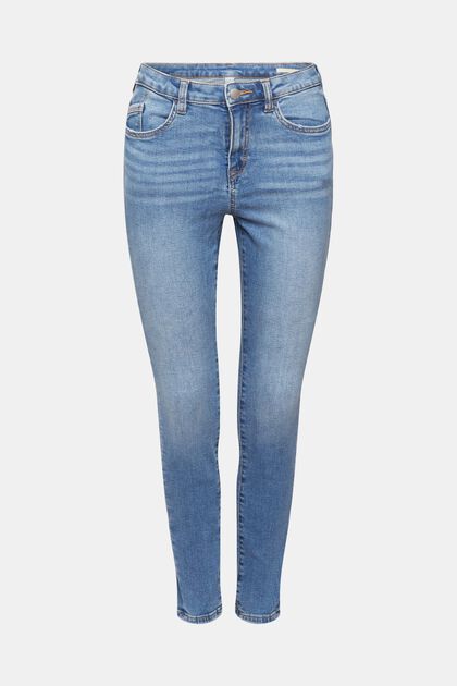Skinny jeans med hög midja