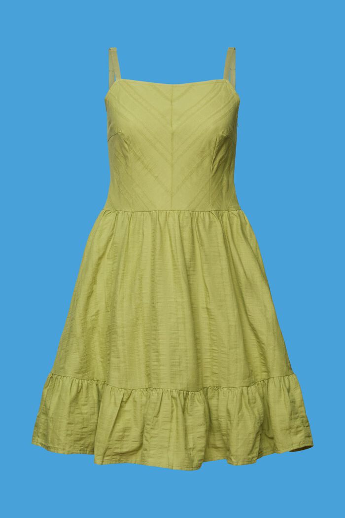 Miniklänning i bomull, PISTACHIO GREEN, detail image number 6