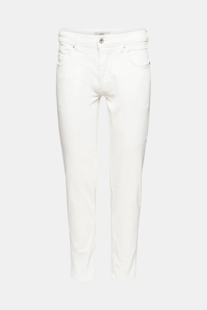 Stretchjeans med smal passform, WHITE, detail image number 6