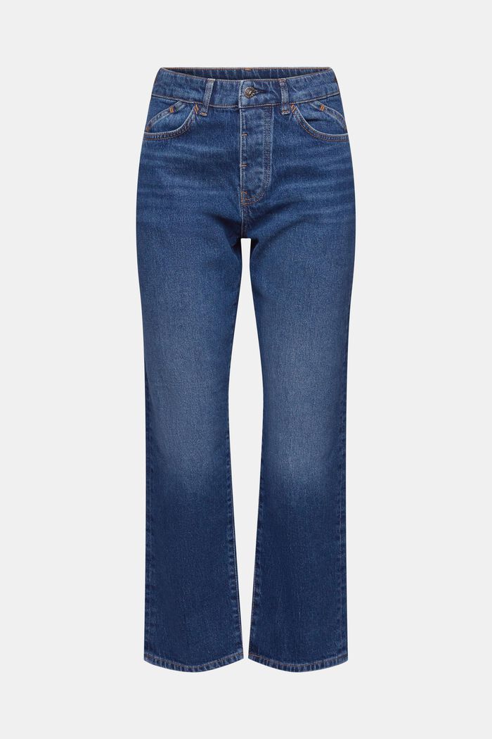 Dad-jeans med hög midja, BLUE MEDIUM WASHED, detail image number 6