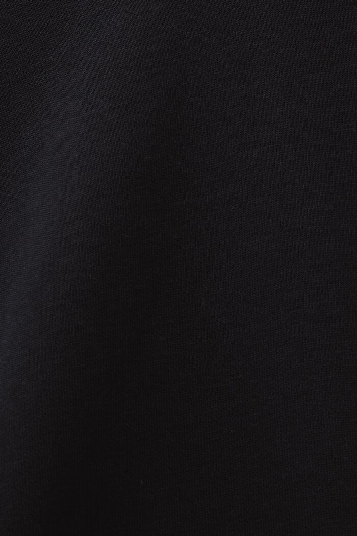 Sweatshirt med huva och logobroderi, BLACK, detail image number 4