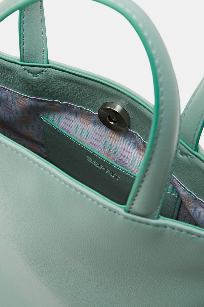 Liten shoppingväska, LIGHT AQUA GREEN, detail image number 3