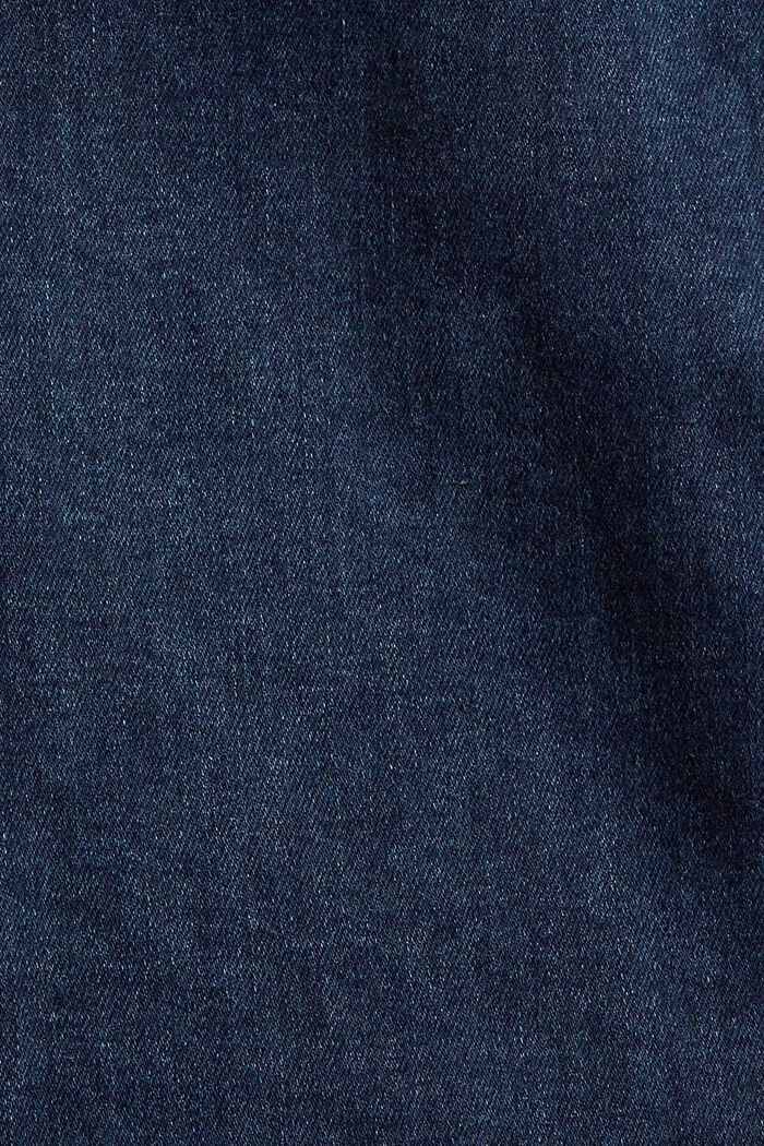 Stretchjeans med ekologisk bomull, BLUE DARK WASHED, detail image number 4