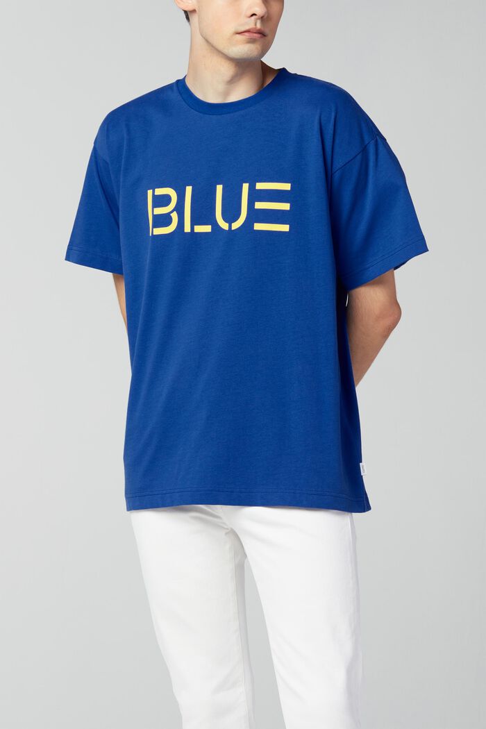 T-shirt med tryck i unisexmodell, BLUE, detail image number 0